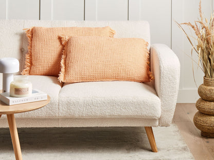 Dekokissen 2er Set TANSY Baumwolle 40 x 60 cm Orange Ohne Muster