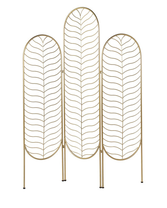 Raumteiler 3-teilig PESCIA Gold 120 cm 160 cm