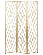 Raumteiler 3-teilig ASOLO Gold 117 cm 170 cm