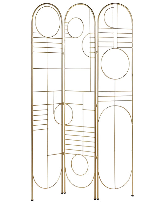 Raumteiler 3-teilig TURANIA Gold 100 cm 170 cm