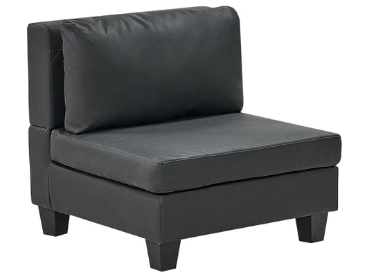Mittelstück Kunstleder schwarz UNSTAD