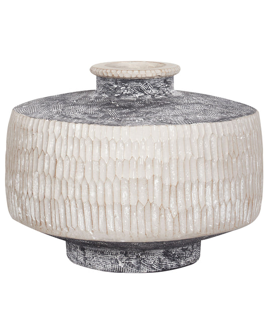 Blumenvase DEKSATI Keramik 32 cm Beige