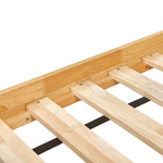 Hochbett Holz LAZER 90 x 200 cm Hellbraun