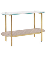 Konsolentisch LOVELL Sicherheitsglas Gold