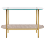 Konsolentisch LOVELL Sicherheitsglas Gold