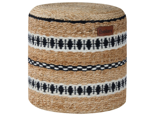 Pouf Jute beige ⌀ 40 cm SADAYA