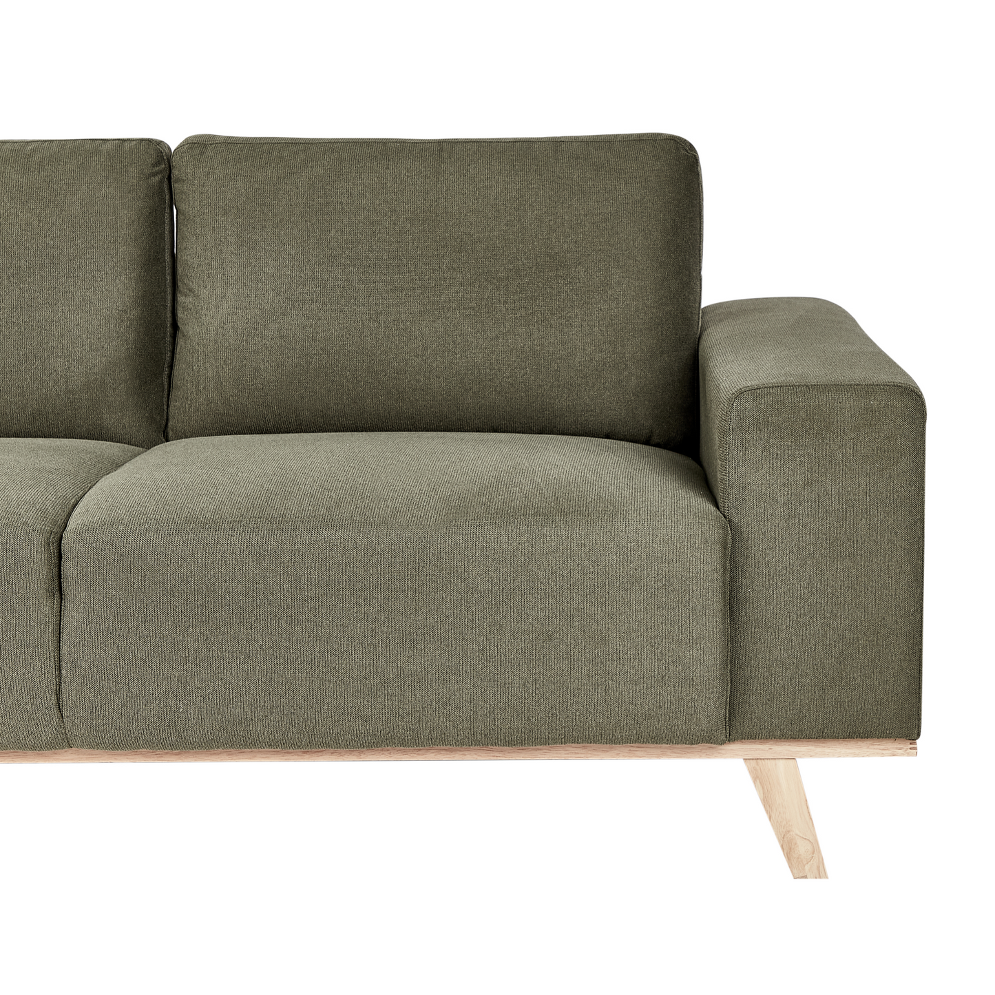 3-Sitzer Ecksofa grün Rechtsseitig NORA