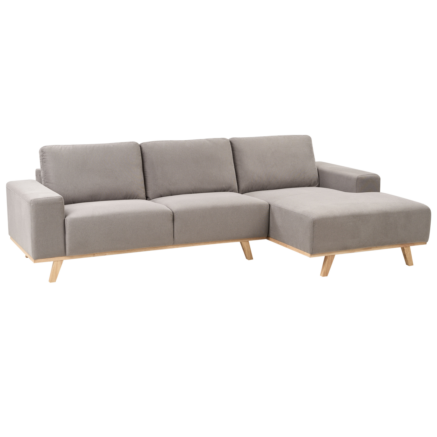 3-Sitzer Ecksofa taupe Linksseitig NORA