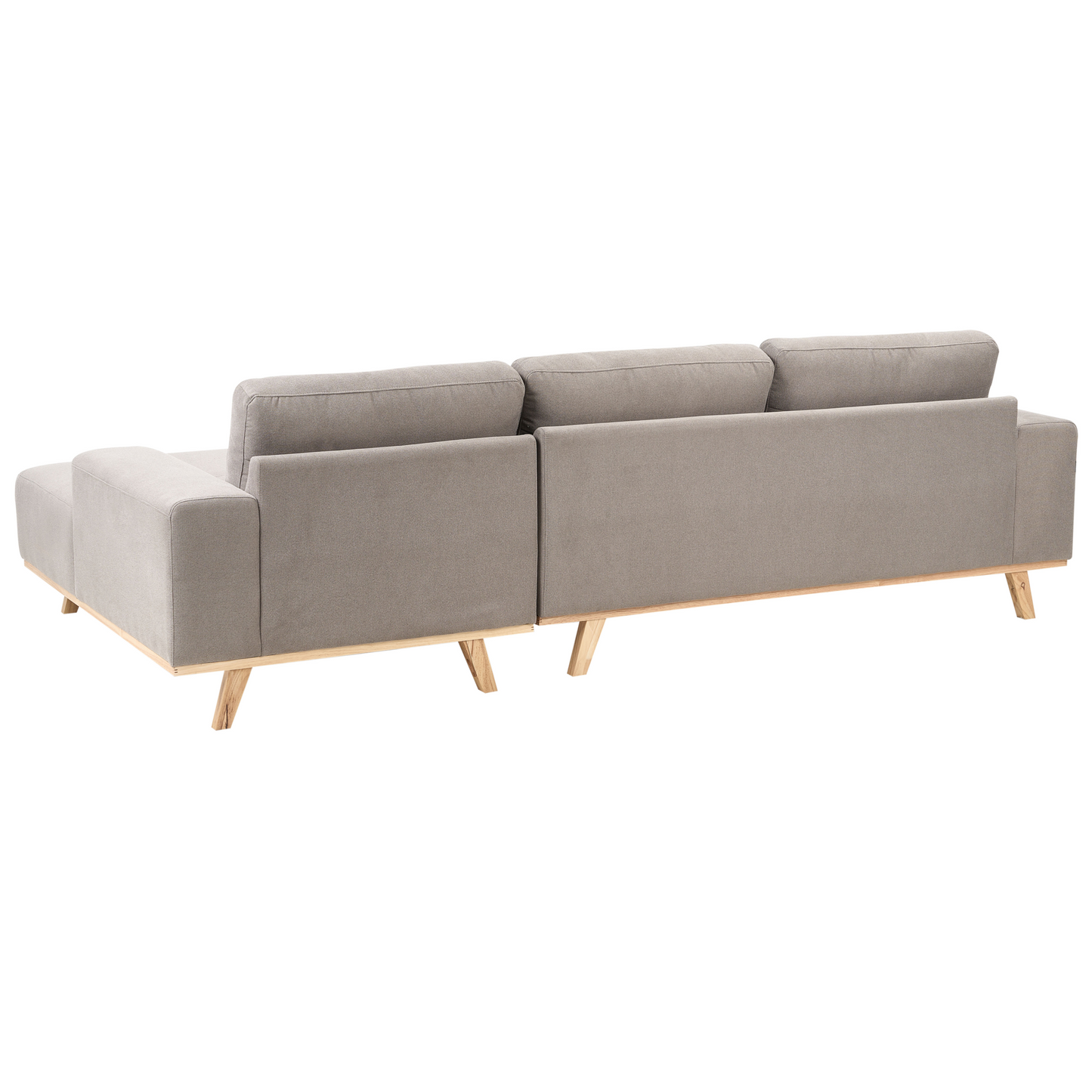 3-Sitzer Ecksofa taupe Linksseitig NORA