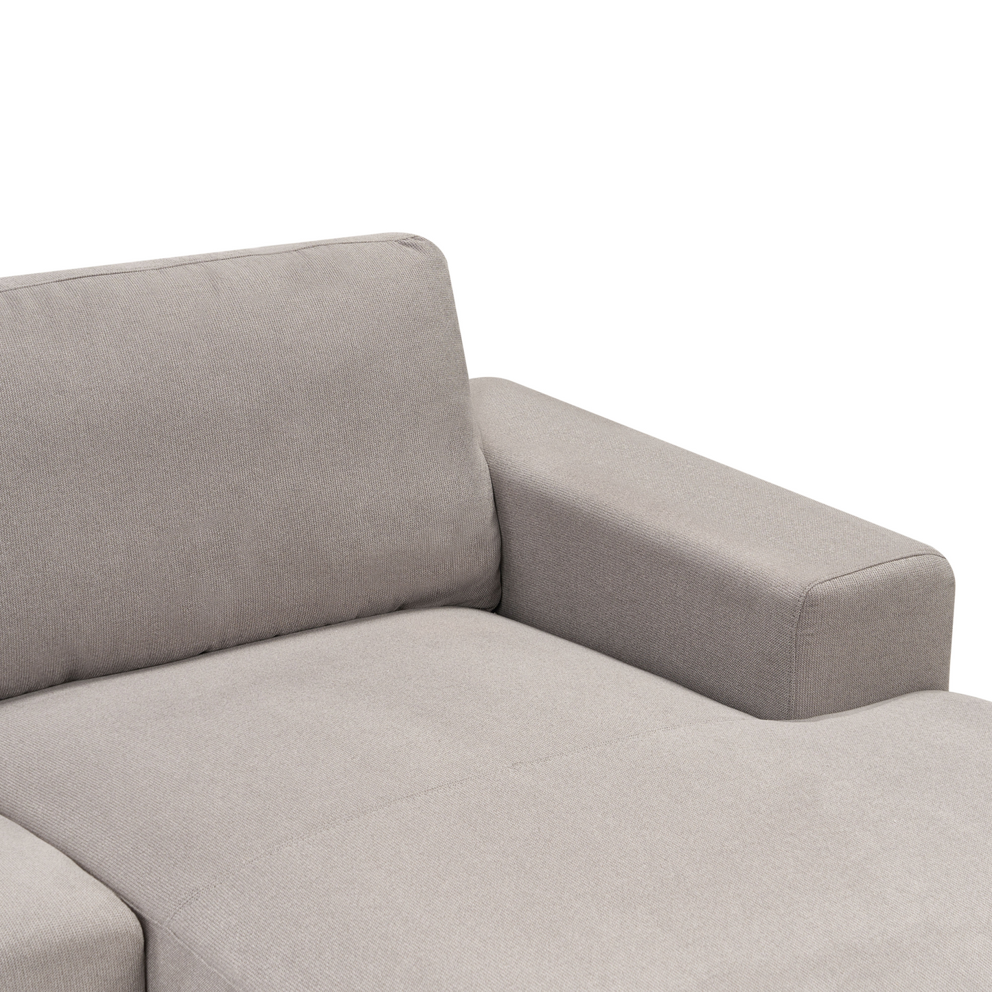 3-Sitzer Ecksofa taupe Linksseitig NORA