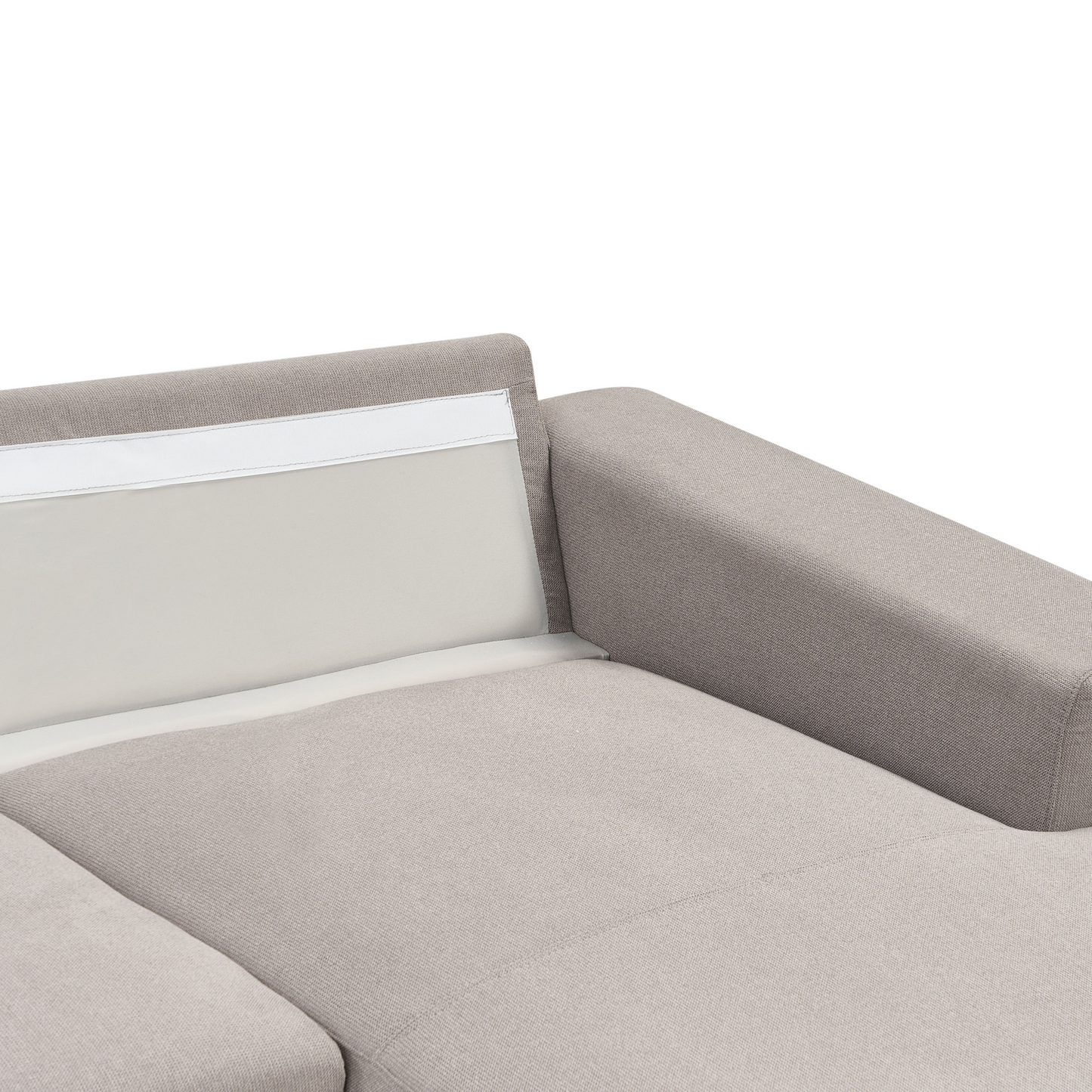 3-Sitzer Ecksofa taupe Linksseitig NORA