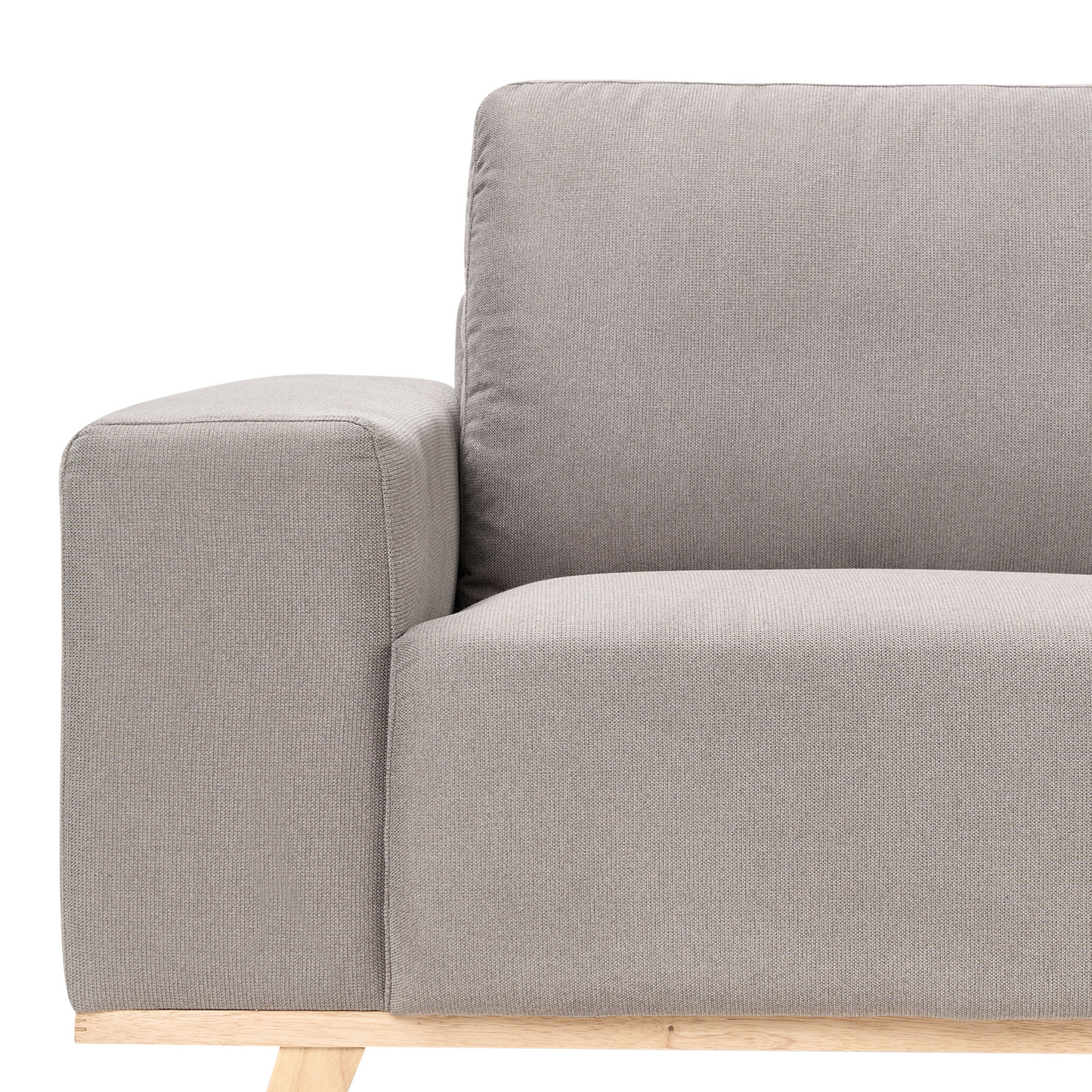 3-Sitzer Ecksofa taupe Linksseitig NORA