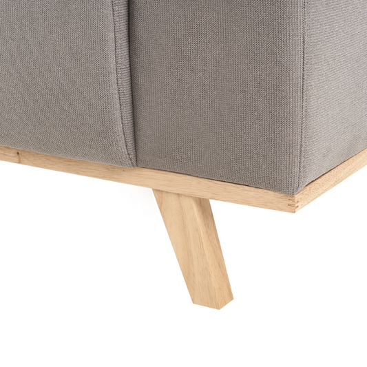 3-Sitzer Ecksofa taupe Linksseitig NORA