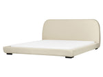 Bett mit Lattenrost Stoff ROISEL 180 x 200 cm Creme