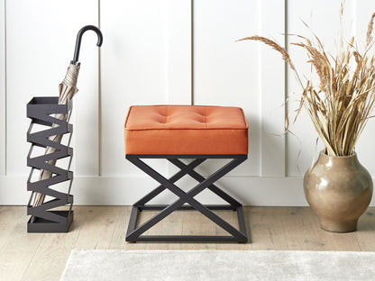Hocker Kunstleder orange MURDO