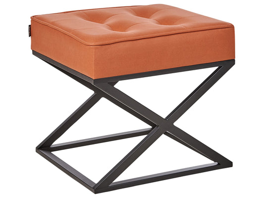 Hocker Kunstleder orange MURDO