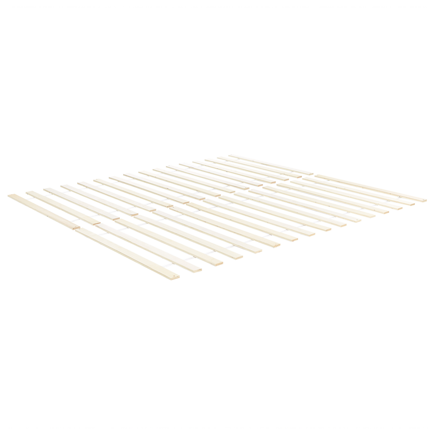 Bett mit Lattenrost Kiefernholz CASTRES 180 x 200 cm Weiss