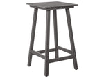 Garten Bartisch ADIRONDACK 60 cm 59 cm Kunststoff Dunkelgrau