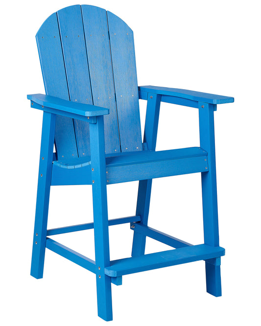 Garten-Barstuhl ADIRONDACK Kunststoff Blau