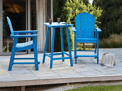 Garten Bartisch ADIRONDACK 60 cm 59 cm Kunststoff Blau