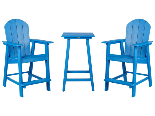 Bistro Set ADIRONDACK Blau