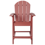 Garten-Barstuhl ADIRONDACK Kunststoff Rot