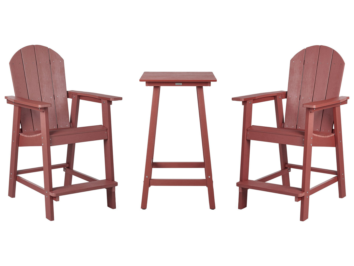 Bistro Set ADIRONDACK Rot