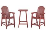 Bistro Set ADIRONDACK Rot