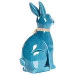 Dekofigur Kaninchen JAMBLES Keramik Blau