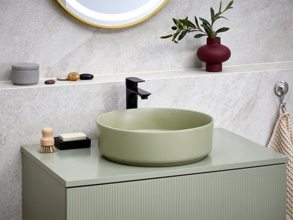 Aufsatzwaschbecken hellgrün rund ⌀ 41 cm UTIEL