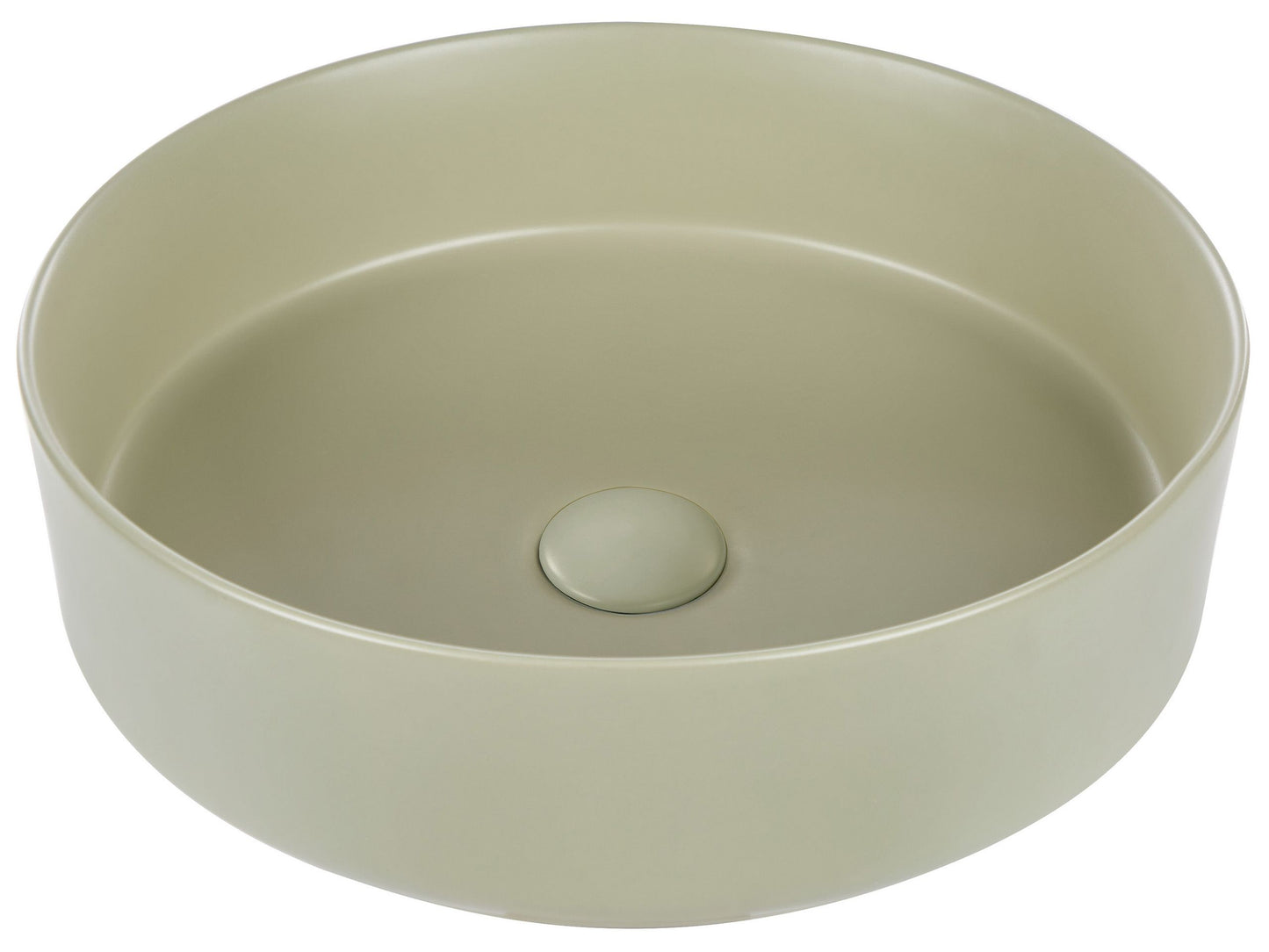 Aufsatzwaschbecken hellgrün rund ⌀ 41 cm UTIEL