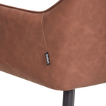 Esszimmerstuhl 2er Set WELLSTON Kunstleder Braun