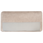 3-Sitzer Ecksofa Samtstoff beige rechtsseitig LOFOTEN