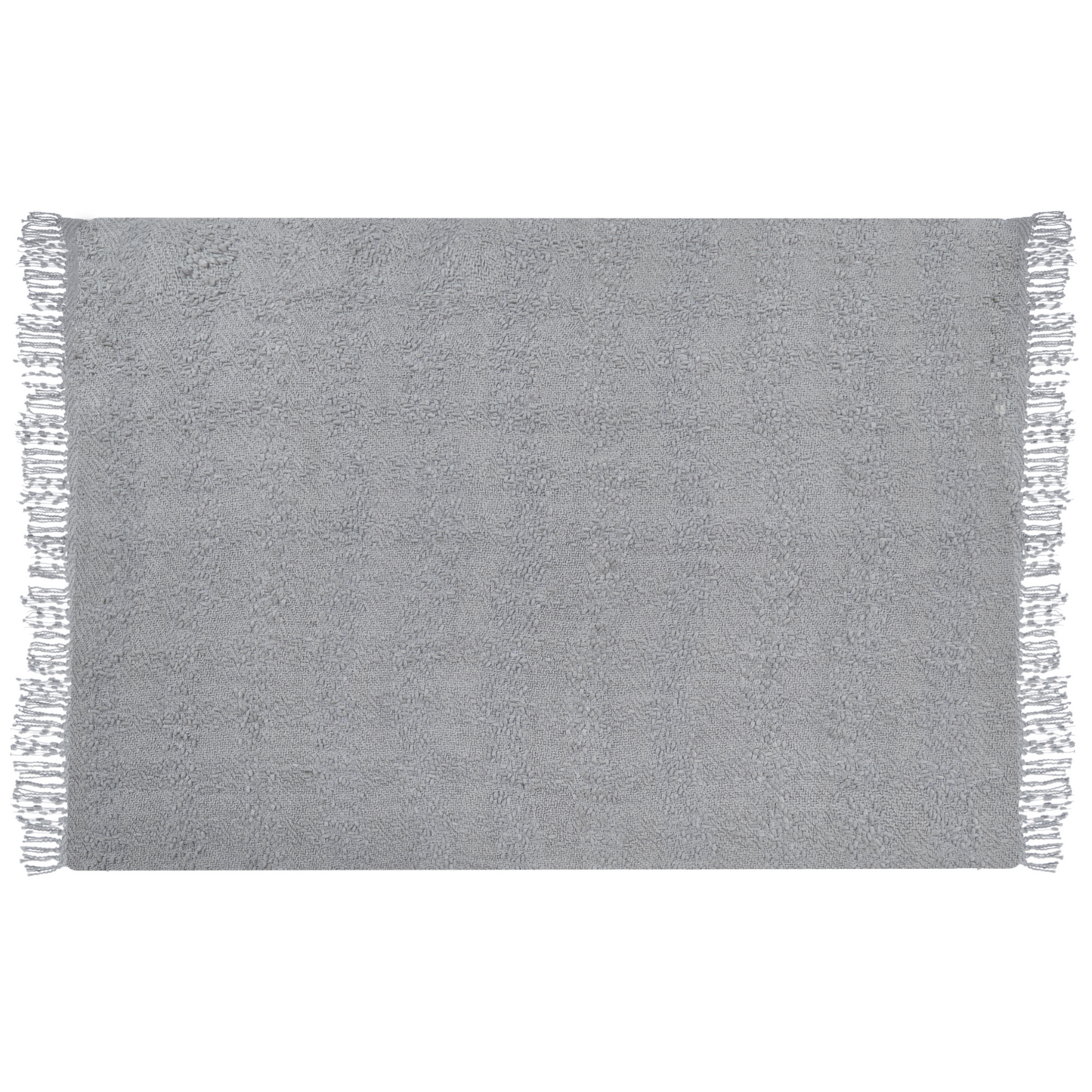 Kuscheldecke VELLA Baumwolle 150 x 200 cm Grau