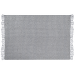 Kuscheldecke VELLA Baumwolle 150 x 200 cm Grau