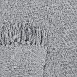 Kuscheldecke VELLA Baumwolle 150 x 200 cm Grau