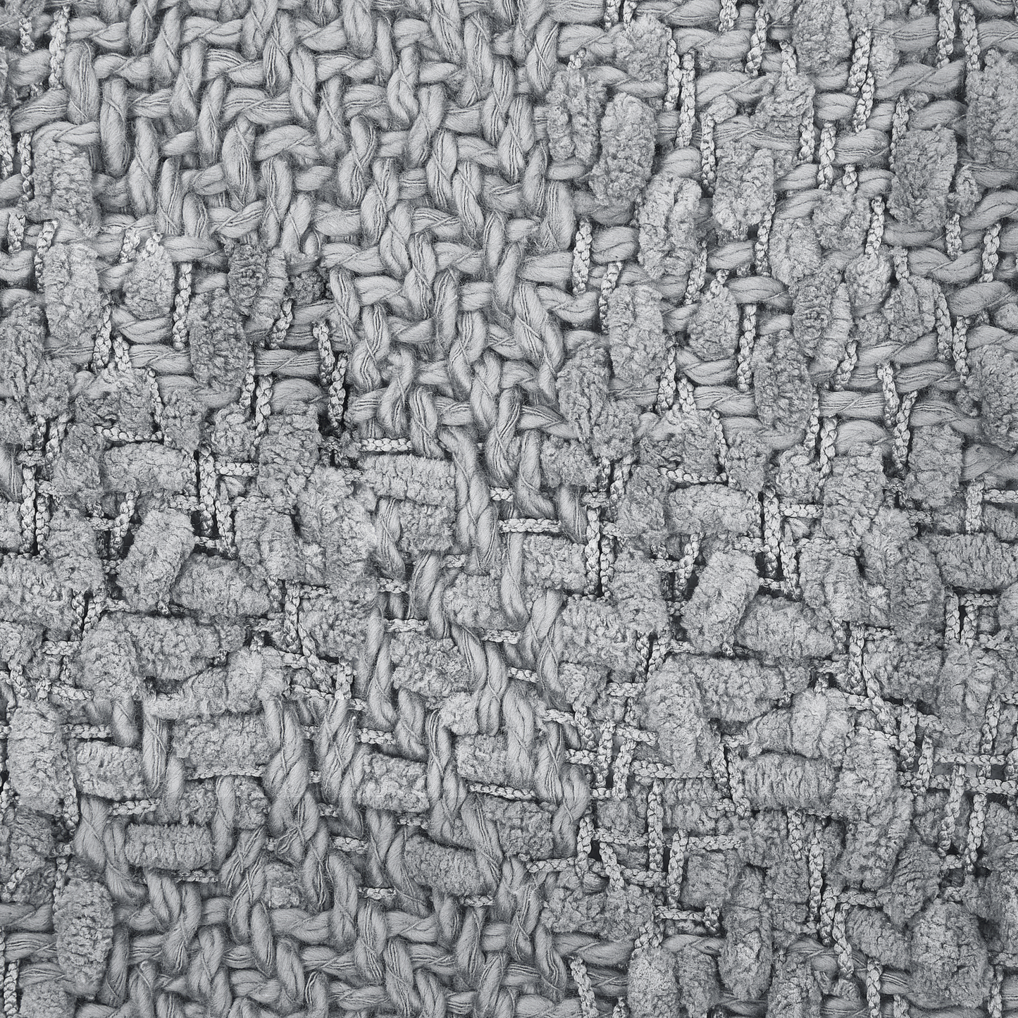 Kuscheldecke VELLA Baumwolle 150 x 200 cm Grau