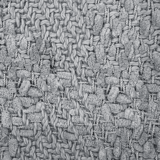 Kuscheldecke VELLA Baumwolle 150 x 200 cm Grau