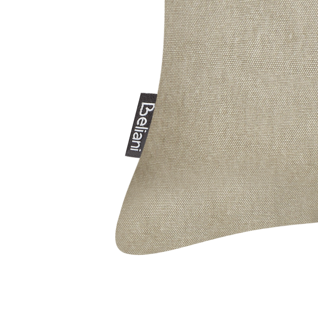 Dekokissen 2er Set VELLEIA Baumwolle 45 x 45 cm Taupe Geometrisches Muster