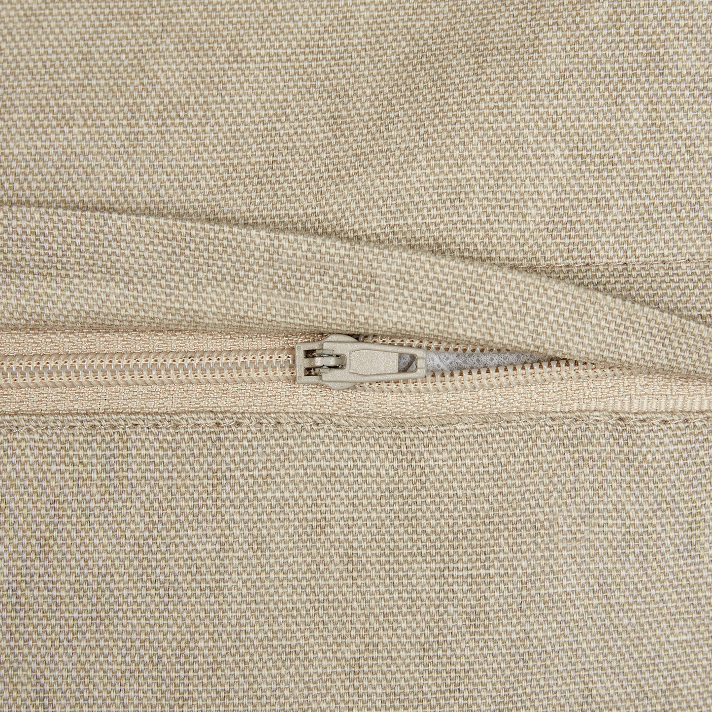 Dekokissen 2er Set VELLEIA Baumwolle 45 x 45 cm Taupe Geometrisches Muster