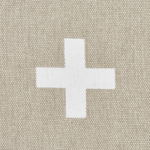 Dekokissen 2er Set VELLEIA Baumwolle 45 x 45 cm Taupe Geometrisches Muster