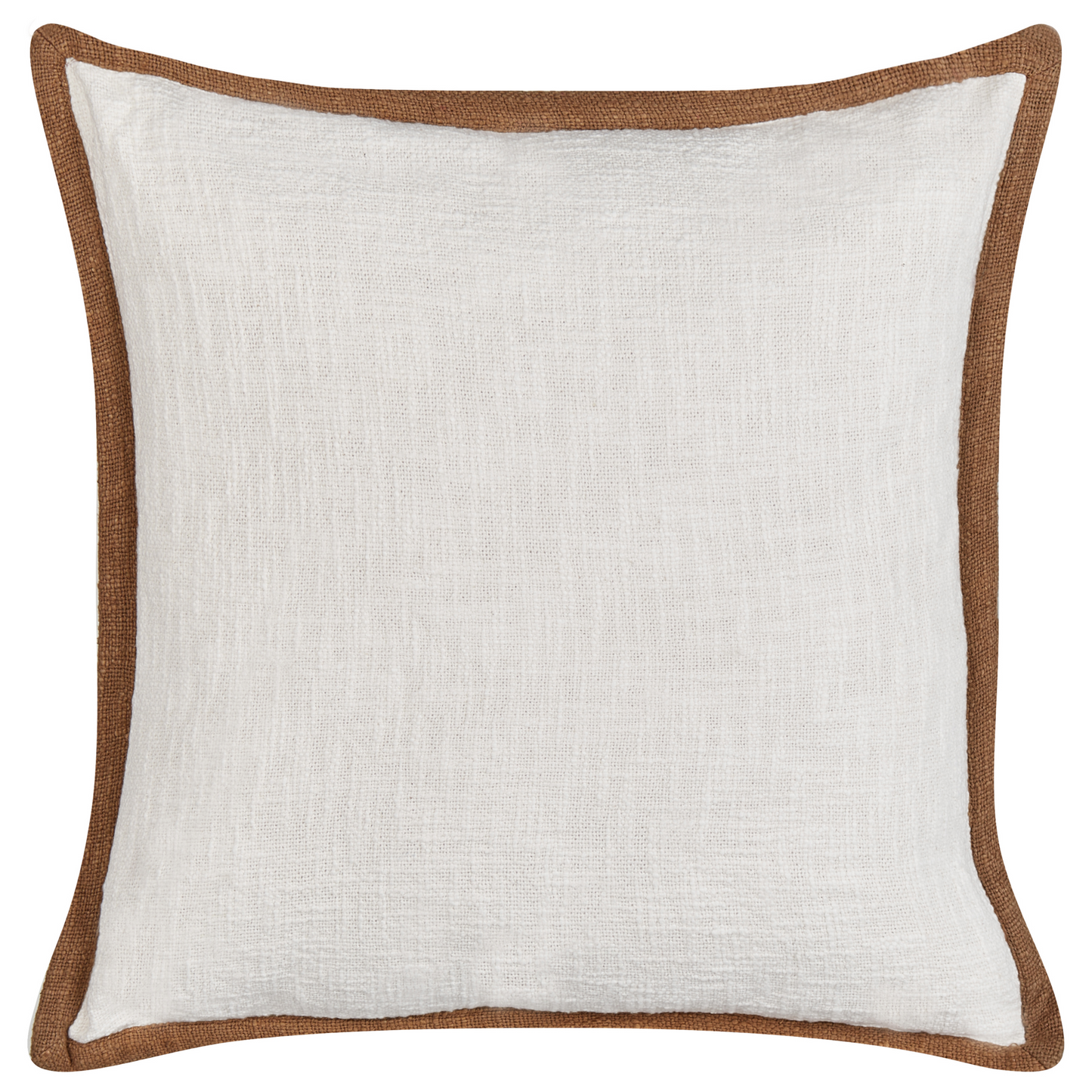 Dekokissen 2er Set IANTHE Baumwolle 45 x 45 cm Cremeweiss Ohne Muster