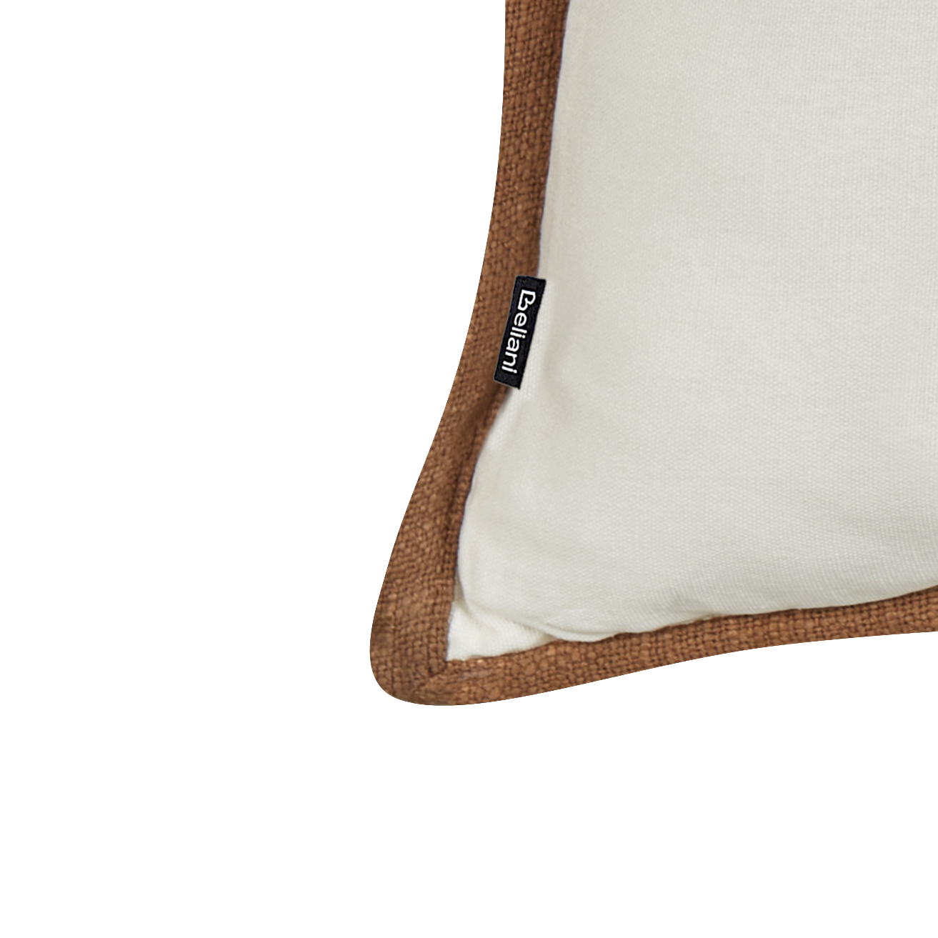 Dekokissen 2er Set IANTHE Baumwolle 45 x 45 cm Cremeweiss Ohne Muster