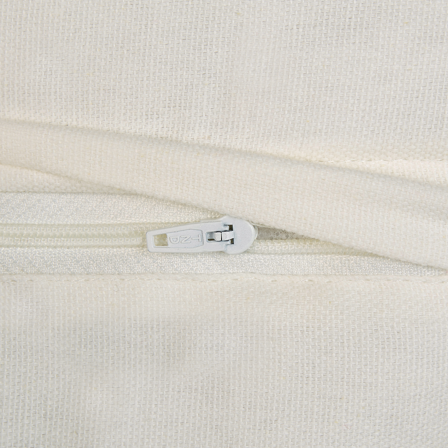 Dekokissen 2er Set IANTHE Baumwolle 45 x 45 cm Cremeweiss Ohne Muster