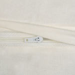 Dekokissen 2er Set IANTHE Baumwolle 45 x 45 cm Cremeweiss Ohne Muster