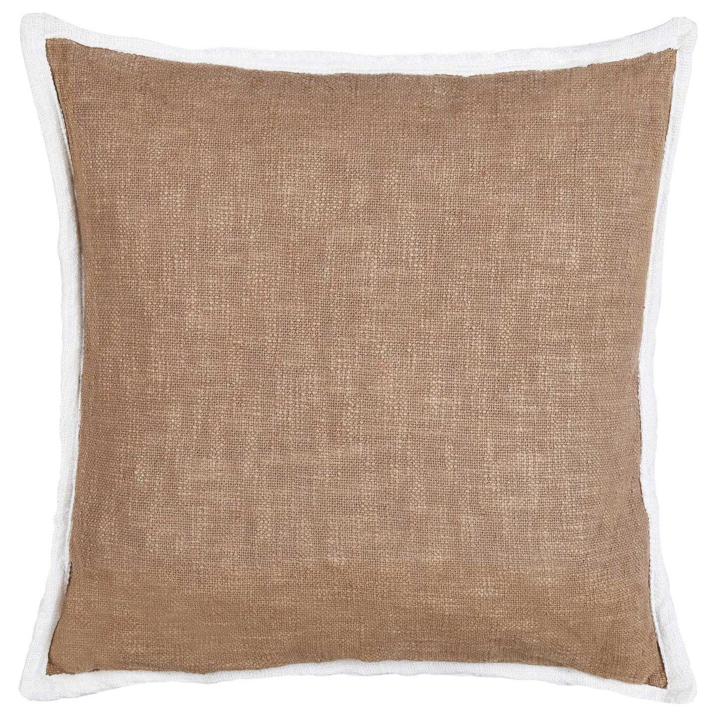 Dekokissen 2er Set IANTHE Baumwolle 45 x 45 cm Braun Ohne Muster