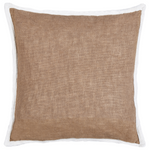 Dekokissen 2er Set IANTHE Baumwolle 45 x 45 cm Braun Ohne Muster