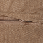 Dekokissen 2er Set IANTHE Baumwolle 45 x 45 cm Braun Ohne Muster