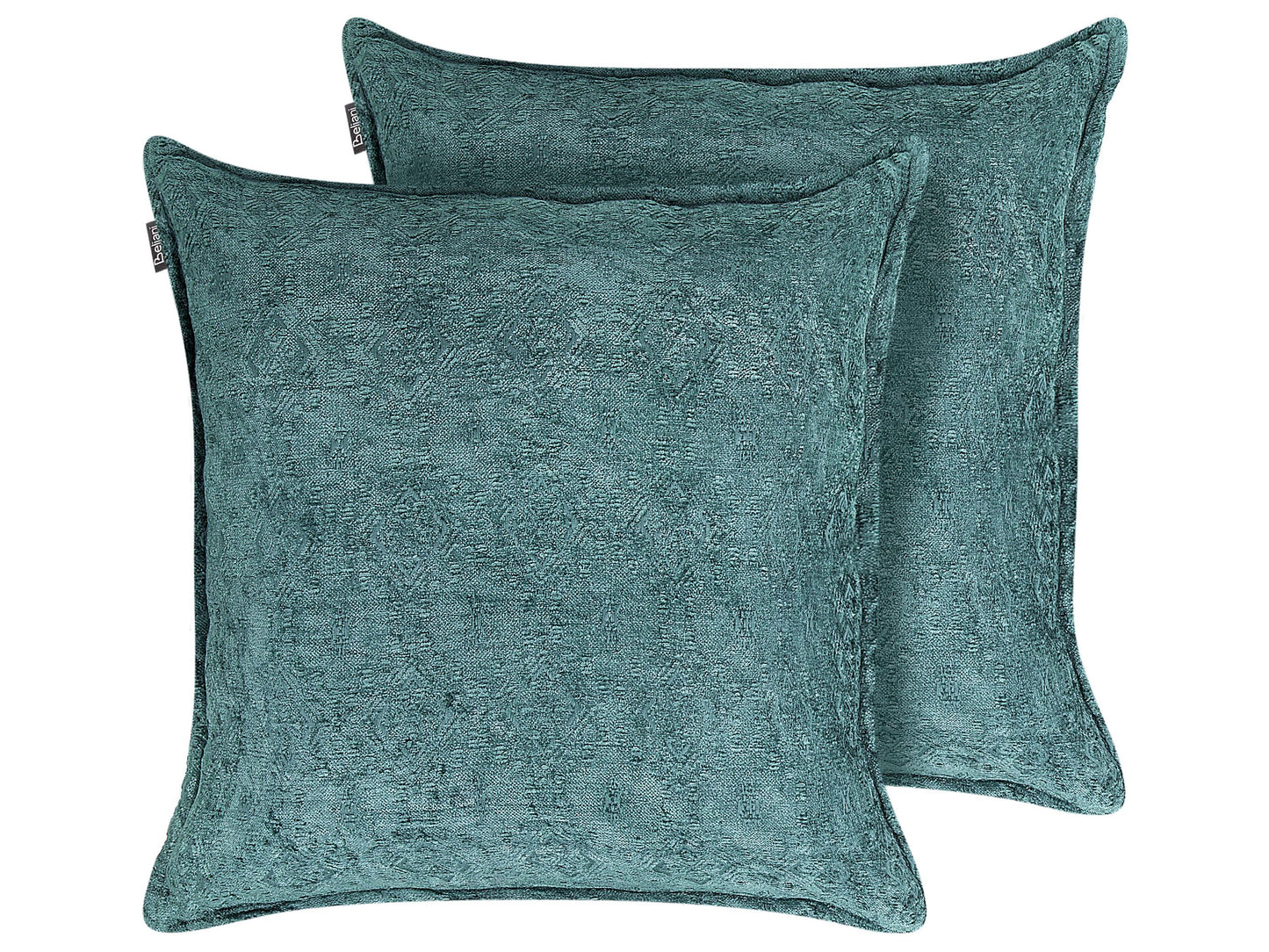 Dekokissen 2er Set VERPIS Baumwolle 50 x 50 cm Blau Ohne Muster