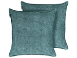 Dekokissen 2er Set VERPIS Baumwolle 50 x 50 cm Blau Ohne Muster